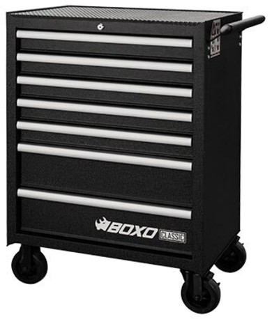 TYÖKALUVAUNU BOXO CLASSIC MUSTA TYHJÄ